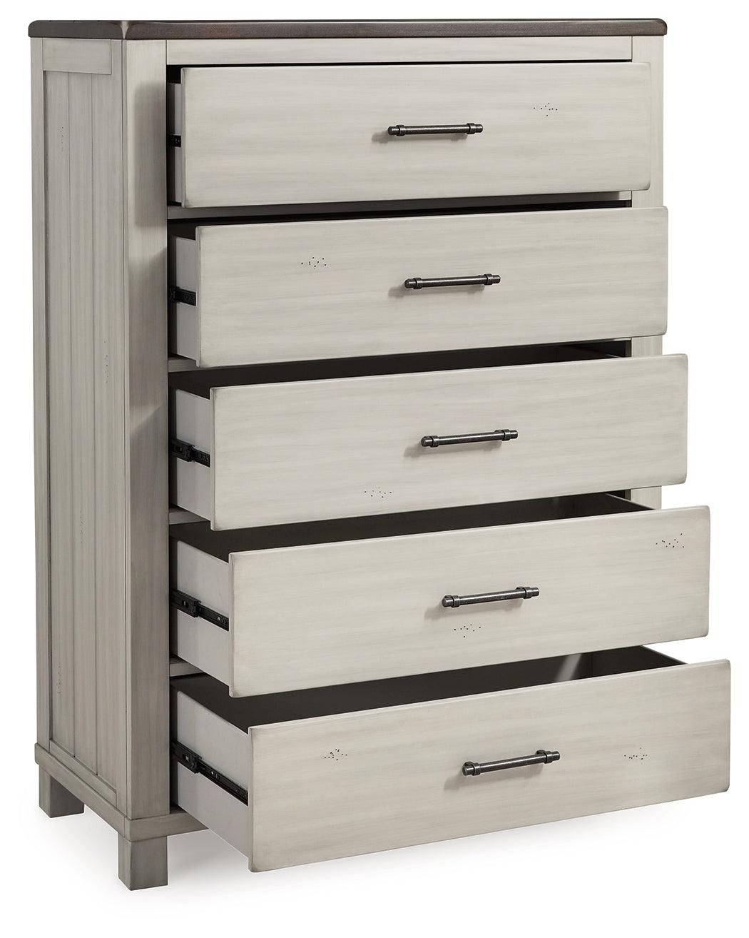 Darborn Gray/brown Chest Of Drawers - Ella Furniture