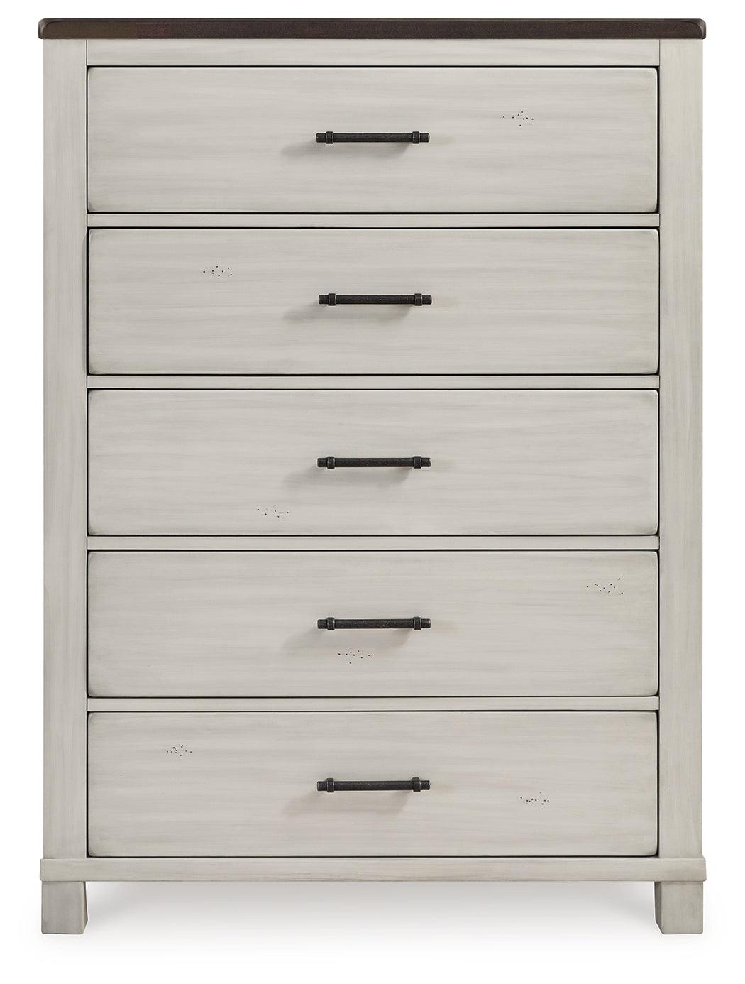 Darborn Gray/brown Chest Of Drawers - Ella Furniture