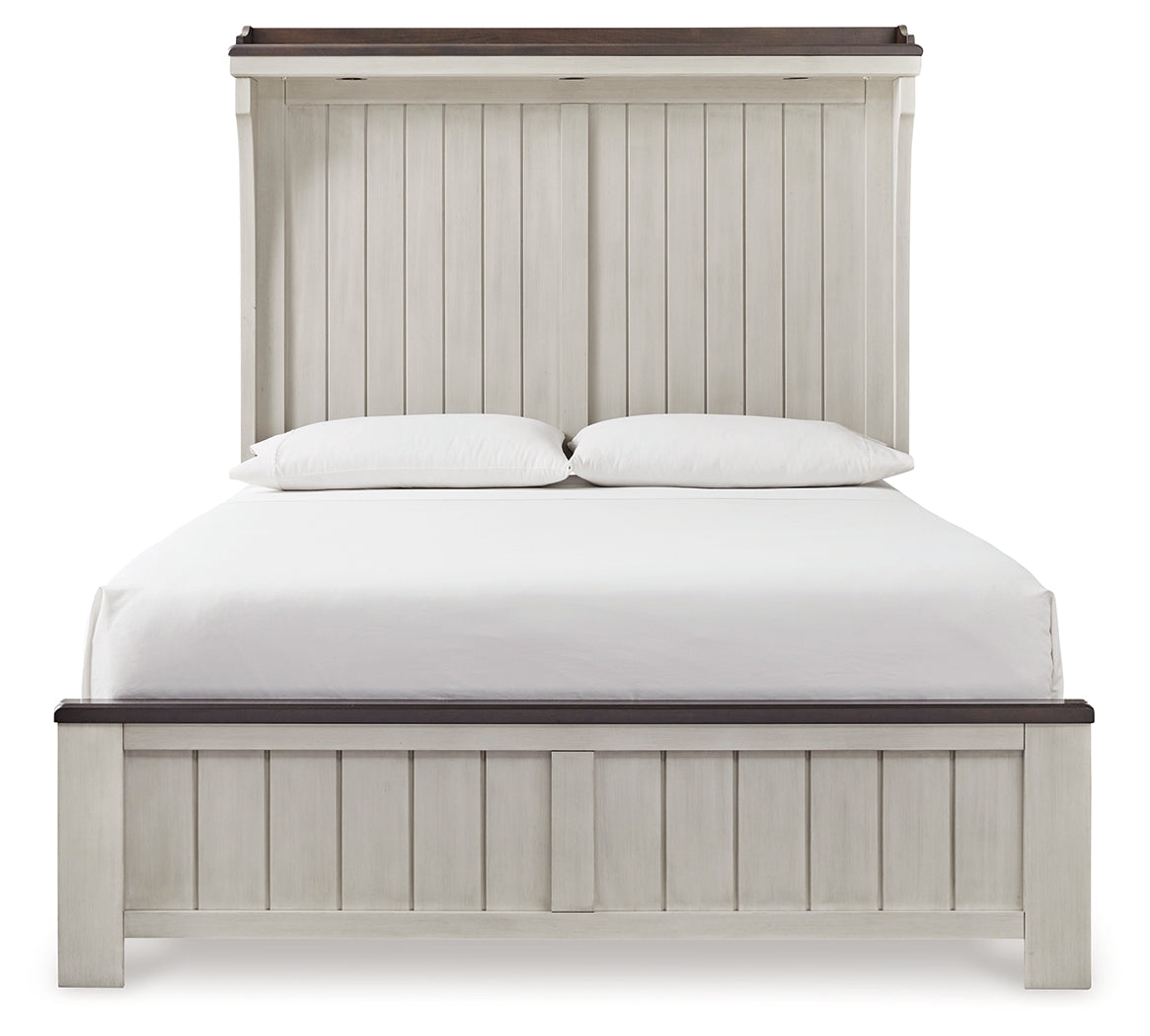 Darborn Gray/brown Queen Panel Bed