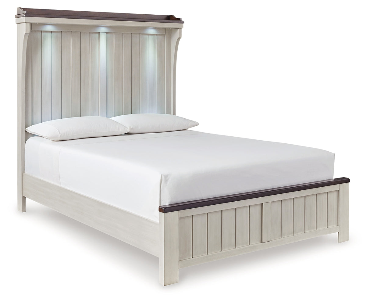Darborn Gray/brown Queen Panel Bed