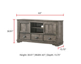 Coralee Chest Gray, Transitional Modern And Sleek Wood, Metal 4 Drawers - Ella Furniture