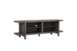Coralee Grey Tv Stand, Entertainment Cabinet, Media Console With Wood Finish And Wood Legs for Living Room - Ella Furniture