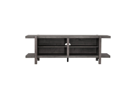 Coralee Grey Tv Stand, Entertainment Cabinet, Media Console With Wood Finish And Wood Legs for Living Room - Ella Furniture