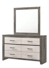Rhett Dresser Brown/Cream, Modern Wood, 6 Spacious Drawers - Ella Furniture