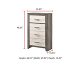 Rhett Dresser Brown/Cream, Modern Wood, 6 Spacious Drawers - Ella Furniture