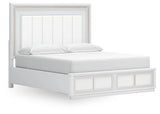 Chalanna White Upholstered Storage Bedroom Set view 32