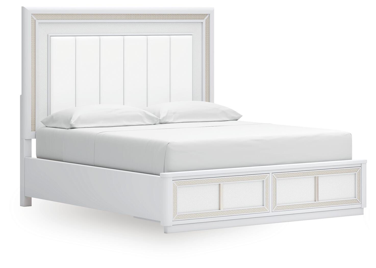 Chalanna White Upholstered Storage Bedroom Set view 32