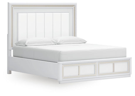 Chalanna White Upholstered Storage Bedroom Set view 32
