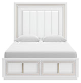 Chalanna White Upholstered Storage Bedroom Set view 15