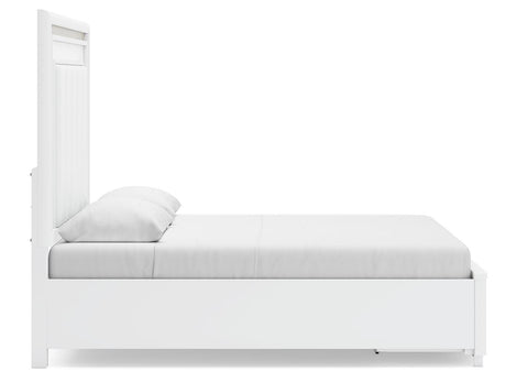 Chalanna White Upholstered Storage Bedroom Set view 17