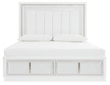 Chalanna White Upholstered Storage Bedroom Set view 19