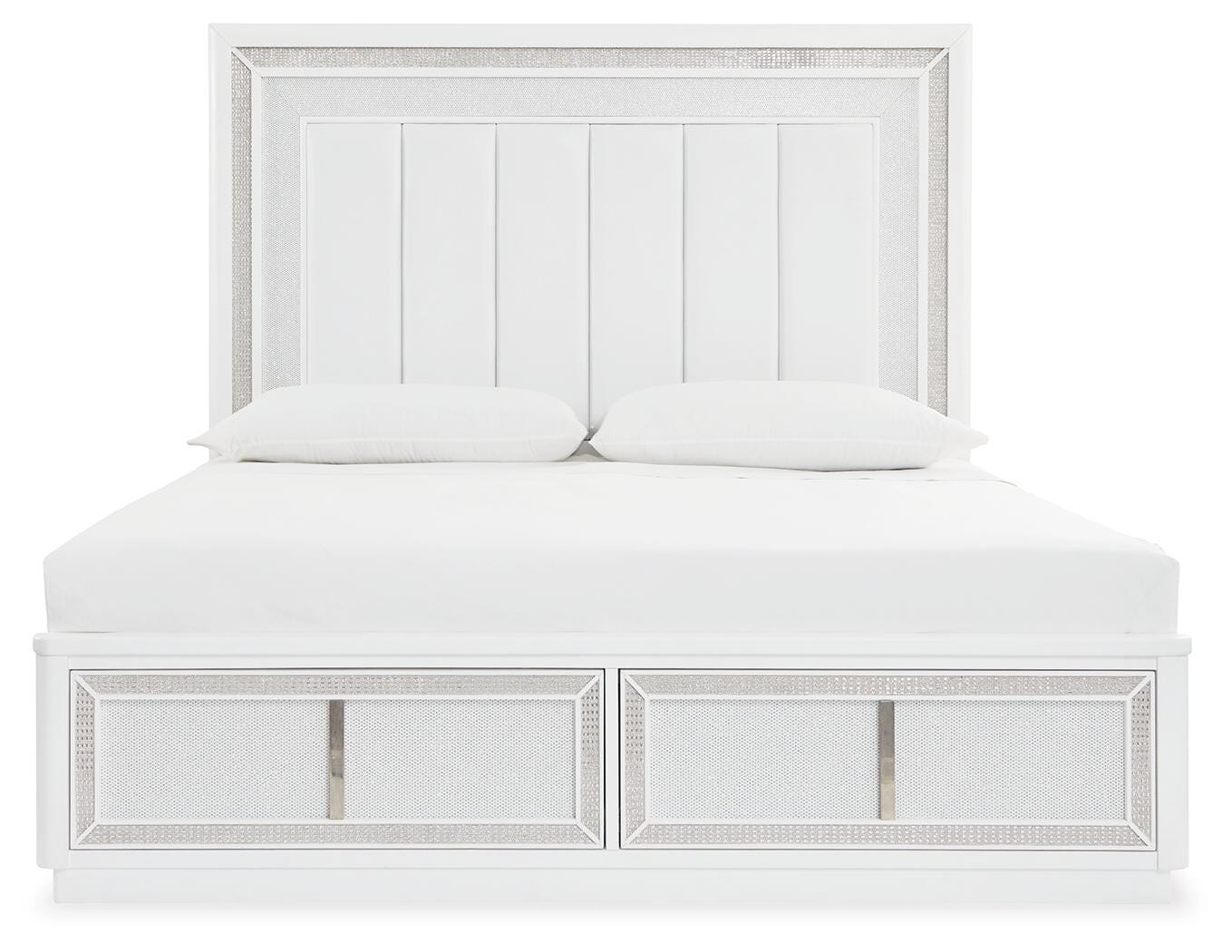 Chalanna White Upholstered Storage Bedroom Set view 19