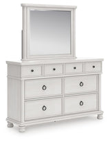 Rowlenstown Antique White Poster Bedroom Set angled view