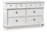 Rowlenstown Antique White Dresser
