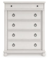 Rowlenstown Antique White Chest of Drawers