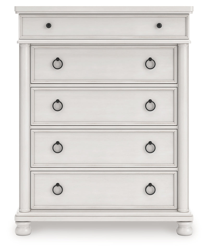 Rowlenstown Antique White Chest of Drawers