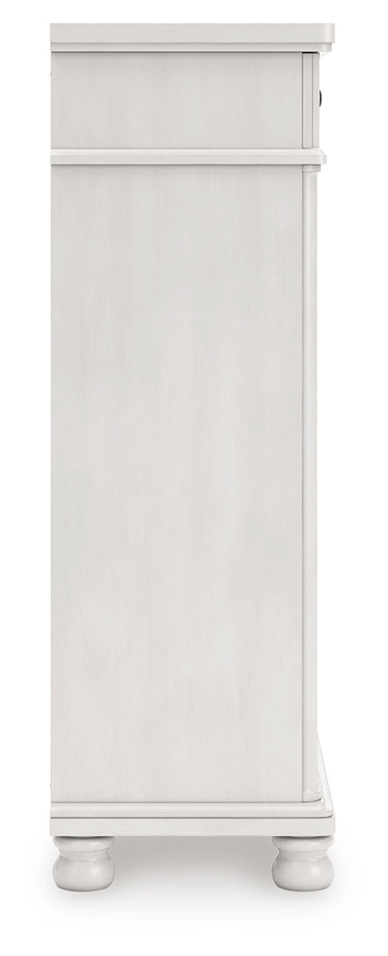 Rowlenstown Antique White Chest of Drawers