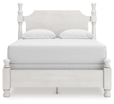Rowlenstown Antique White Poster Bedroom Set view 3