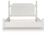 Rowlenstown Antique White Queen Poster Bed