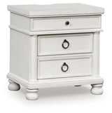 Rowlenstown Antique White Nightstand