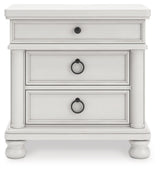 Rowlenstown Antique White Nightstand