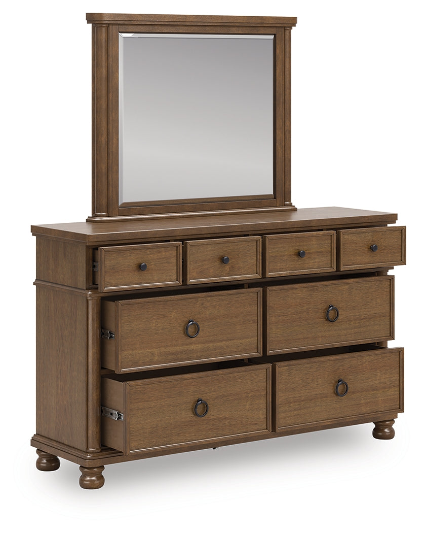 Rowlenstown Brown Dresser and Mirror