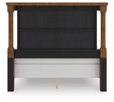 Rowlenstown Brown Queen Poster Bed