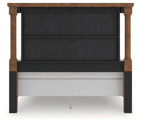 Rowlenstown Brown Poster Bedroom Set view 5