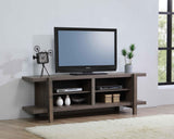 Tacoma Rustic Brown Modern TV Stand, Entertainment Cabinets, Natural Wood And Wood Legs For Living Room - Ella Furniture