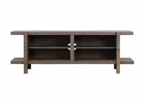 Tacoma Rustic Brown Modern TV Stand, Entertainment Cabinets, Natural Wood And Wood Legs For Living Room - Ella Furniture