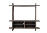Tacoma Rustic Brown Modern TV Stand, Entertainment Cabinets, Natural Wood And Wood Legs For Living Room - Ella Furniture