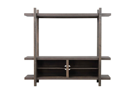 Tacoma Rustic Brown Modern TV Stand, Entertainment Cabinets, Natural Wood And Wood Legs For Living Room - Ella Furniture