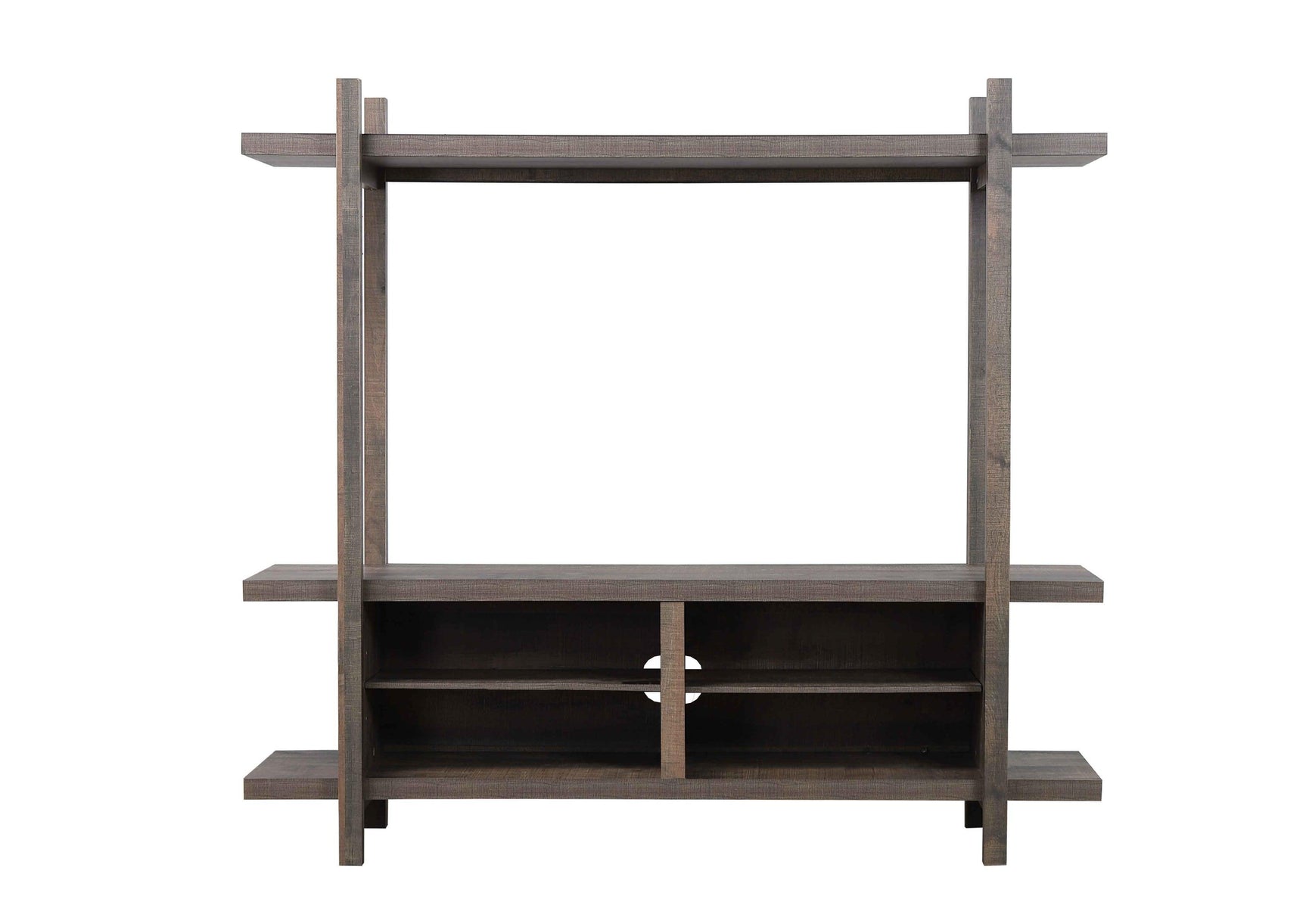 Tacoma Brown Tv Stand, Entertainment Cabinet, Media Console With Wood Finish And Wood Legs for Living Room - Ella Furniture