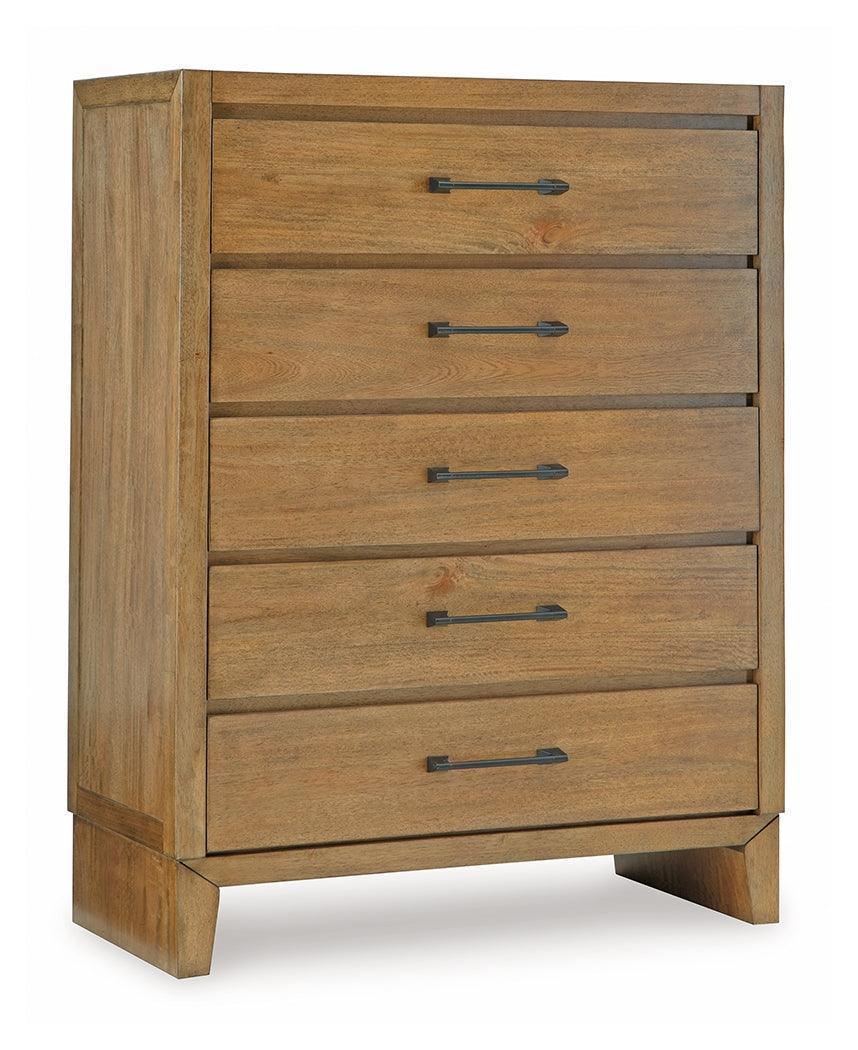 Sherbana Light Brown Chest of Drawers
