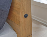Sherbana Light Brown Queen Panel Bed