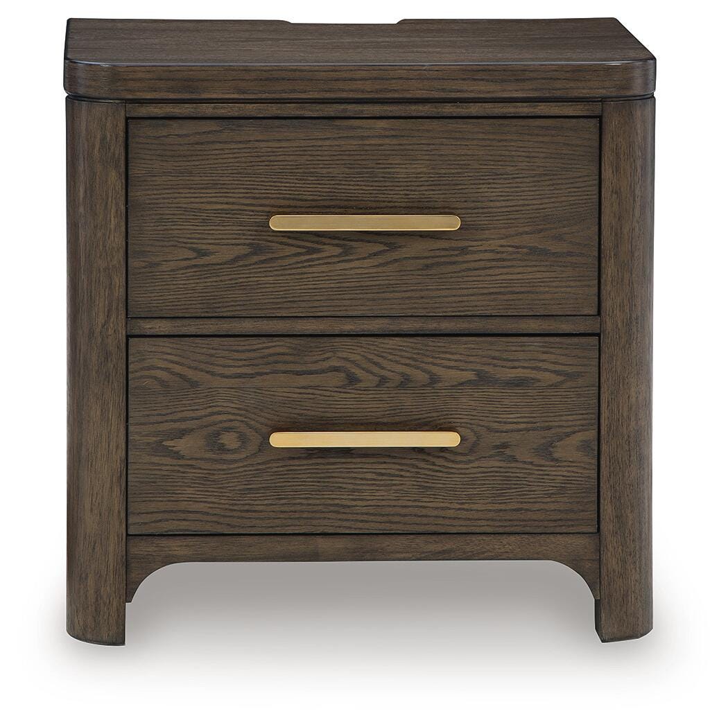 Radkin Burnished Brown Nightstand view 5