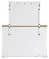Ashbryn White Natural Dresser And Mirror