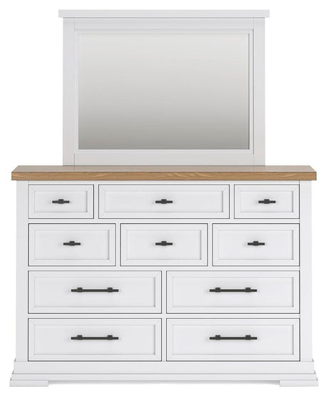 Ashbryn White/Natural Panel Storage Bedroom Set view 11