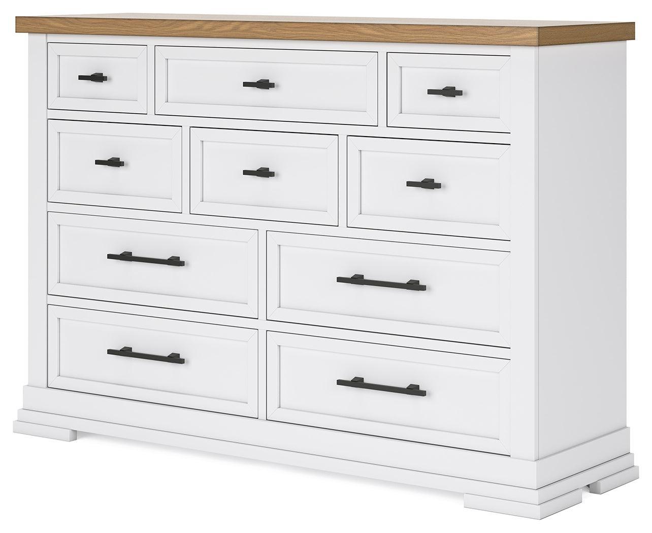 Ashbryn White/natural Dresser - Ella Furniture