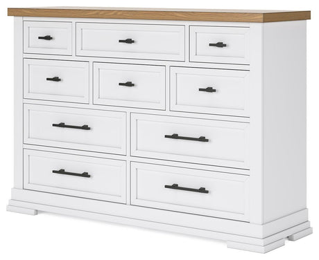 Ashbryn White/natural Dresser - Ella Furniture