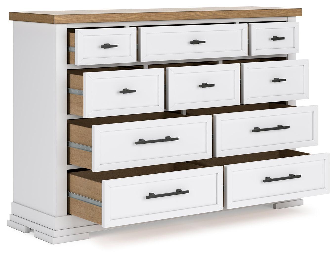 Ashbryn White/natural Dresser - Ella Furniture