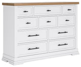Ashbryn White/natural Dresser - Ella Furniture