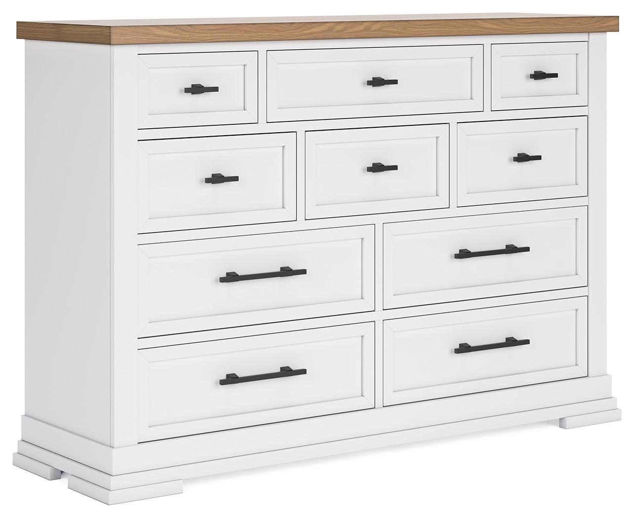 Ashbryn White/natural Dresser - Ella Furniture