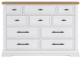 Ashbryn White/natural Dresser - Ella Furniture