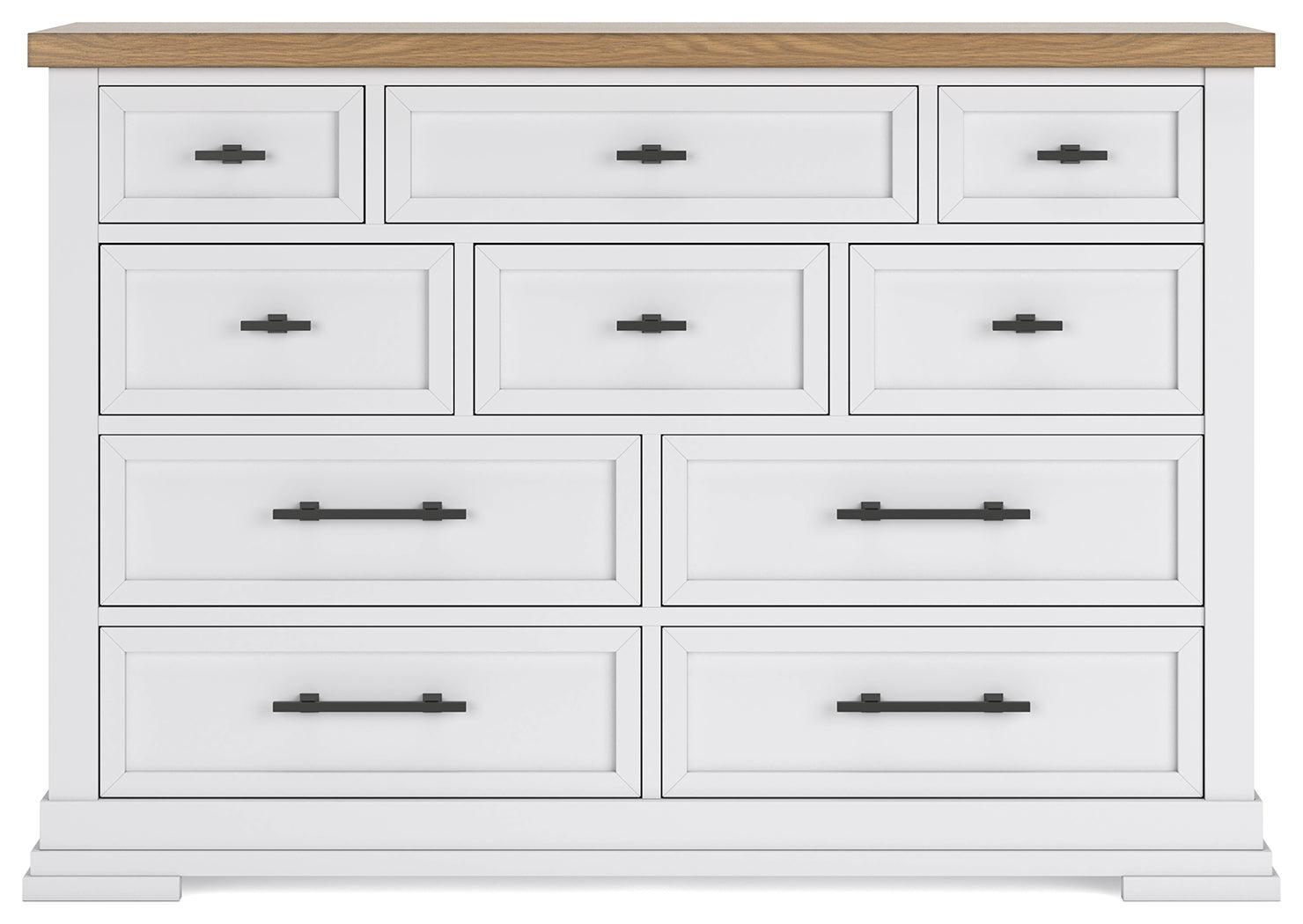 Ashbryn White/natural Dresser - Ella Furniture
