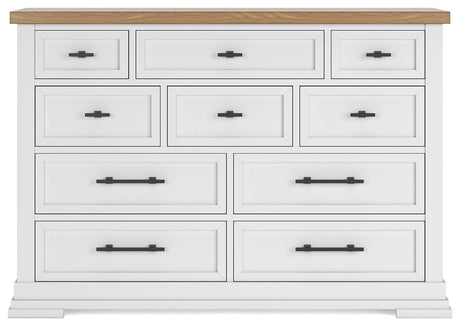 Ashbryn White/natural Dresser - Ella Furniture