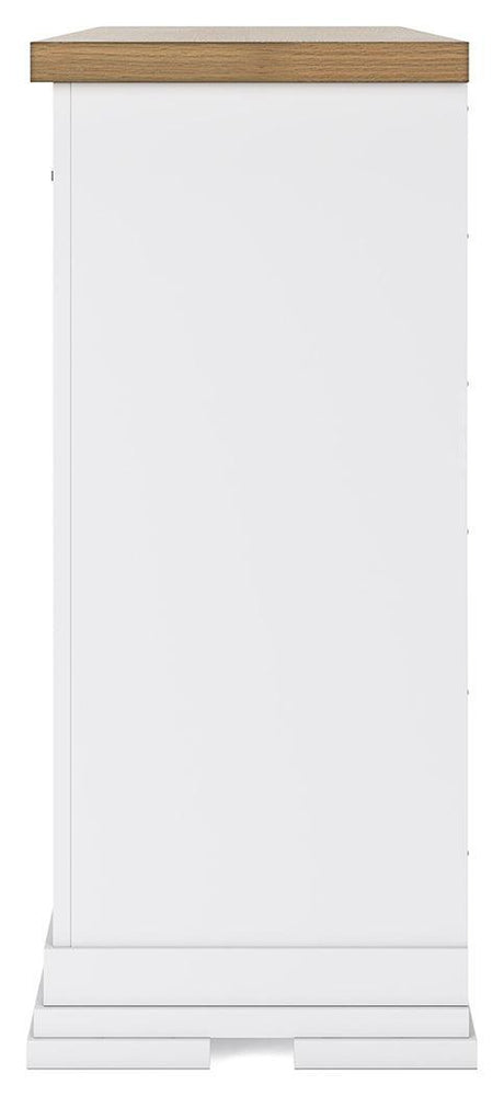 Ashbryn White/natural Dresser - Ella Furniture