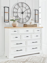 Ashbryn White/natural Dresser - Ella Furniture