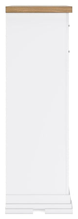 Ashbryn White Natural Chest Of Drawers