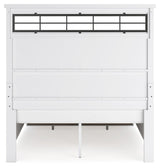 Ashbryn White Natural Queen Panel Storage Bed